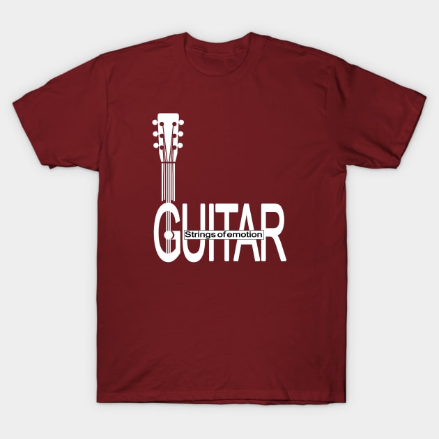 Guitar String of emotion T-Shirt by Fashioned by You, Created by Me A.zed